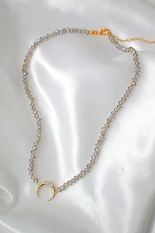 18 karaat chroom Oostenrijkse kristallen choker