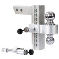 Alu Adjustable Trailer Drop Hitch 2inch Receiver 8 Inch Adjustable