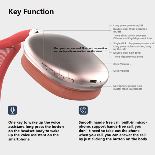 Draadloze sport-Bluetooth-hoofdtelefoon met in-ear detectiefunctie