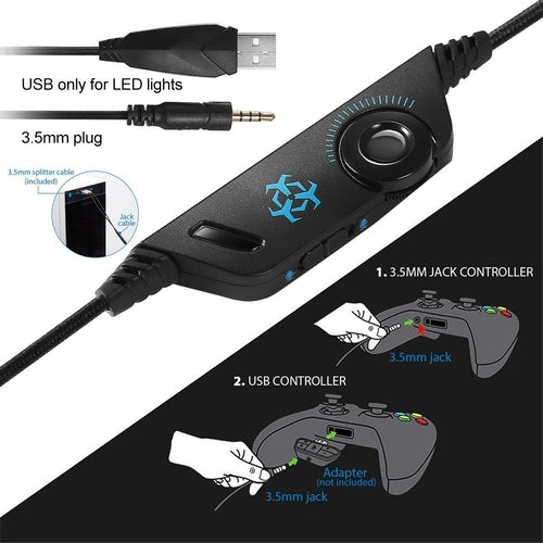 Dragon Stereo LED Gaming Headset met Microfoon